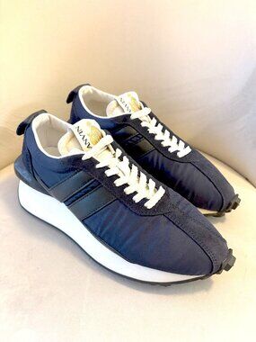 Lanvin Navy Blue Bumper Sneaker Women's size 40
